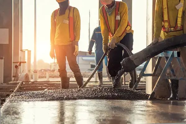 Concrete manufacturing site