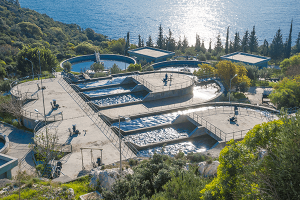 Industrial water treatment facility