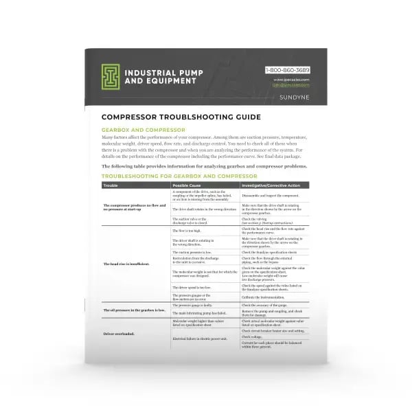 Sundyne Compressor Troubleshooting Guide