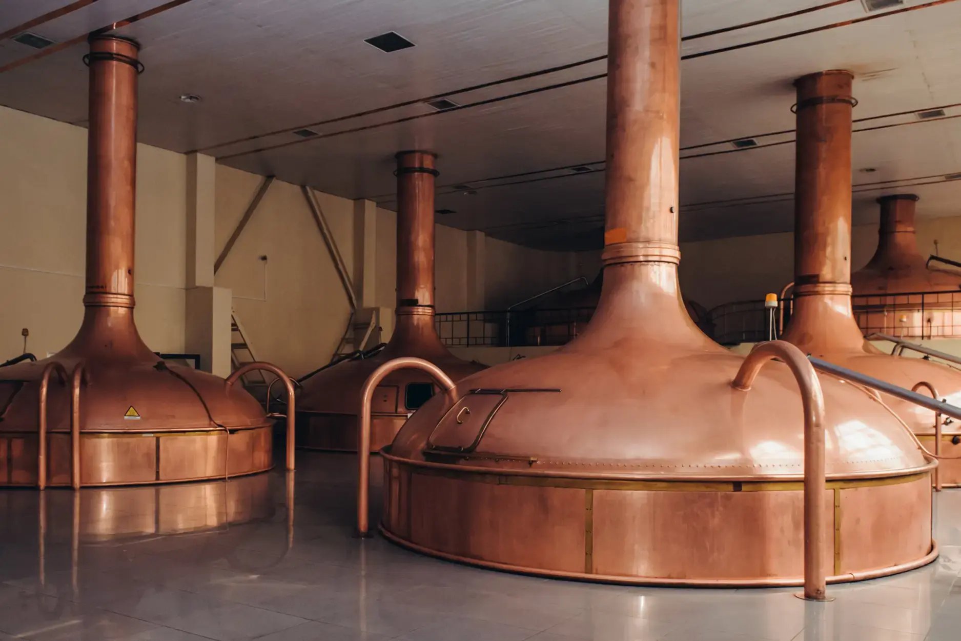 Copper filtration tanks