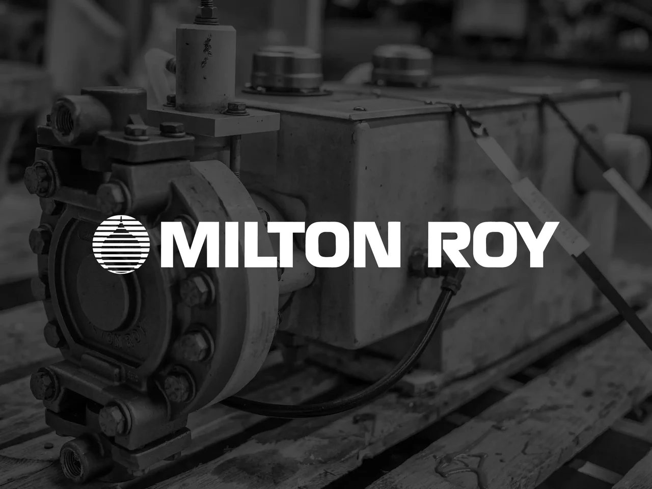 Milton Roy high-precision industrial metering pump hardware